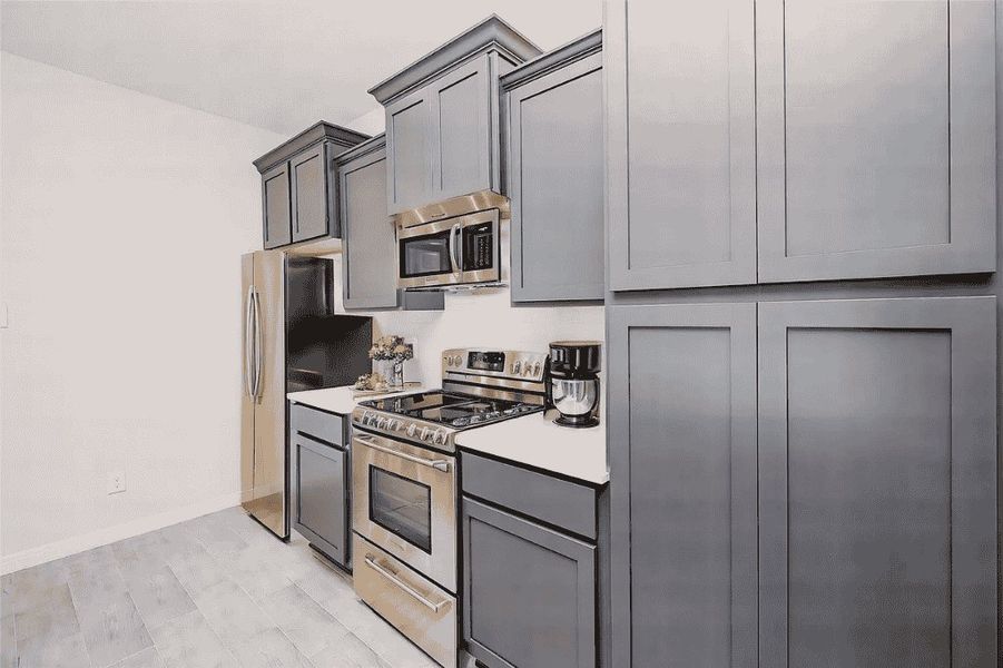 Representative furnished interior of a home built from the Mockingbird by Saratoga Homes in Cypress Oaks North, Cypress (Image 4).