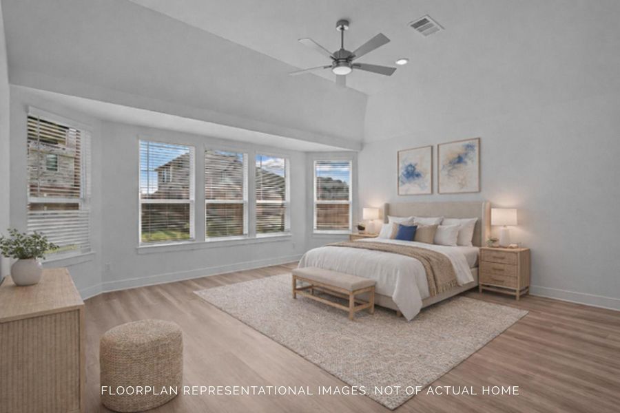 Furnished interior view inside a new home in Sorella, Tomball (Image 9).