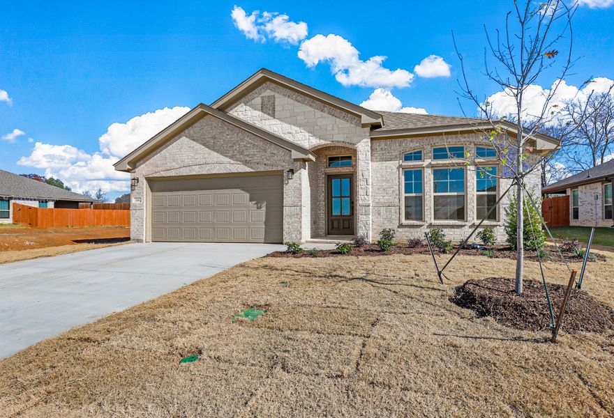 Representative exterior photo of a completed home built from the Sherwood by Cheldan Homes in Craftsmen's Corner, Cleburne, TX (Image 18).