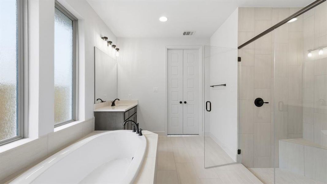 Furnished interior view inside a new home in The Heights at Uptown Celina, Celina (Image 10).