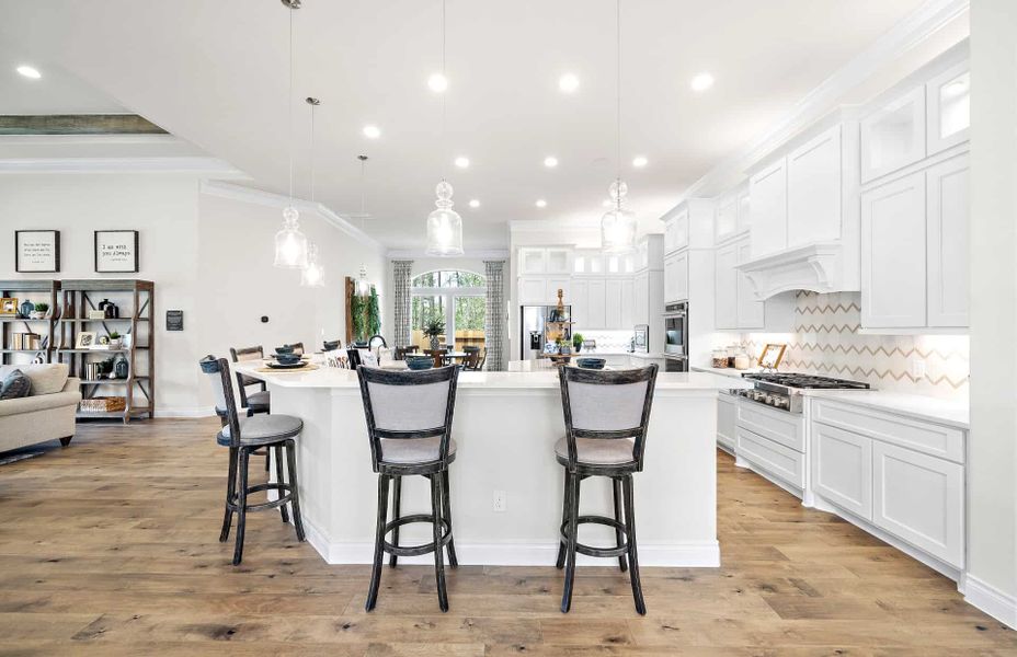Furnished interior view inside a new home in Artavia 70′, Conroe (Image 16).