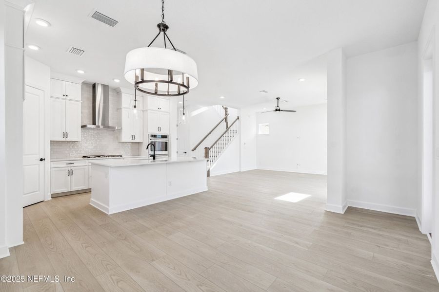 Furnished interior view inside a new home in Seven Pines 50' Rear Entry, Jacksonville (Image 8). Furnished interior view inside a new home in Seven Pines 50' Rear Entry, Jacksonville (Image 8).