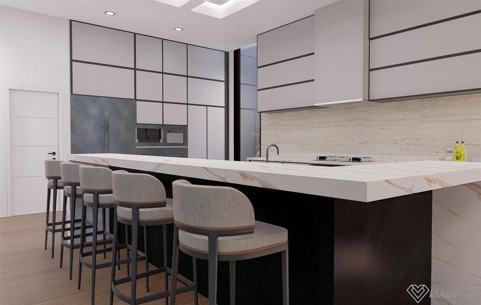 Furnished interior view inside a new home in , Weston (Image 5).