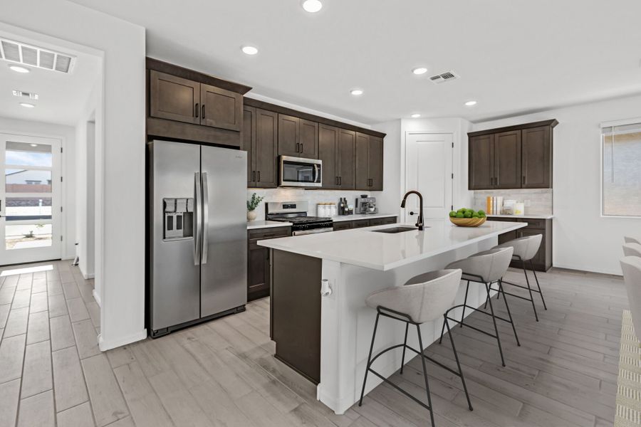 Furnished interior view inside a new home in Oasis At Rocking K, Vail (Image 7).