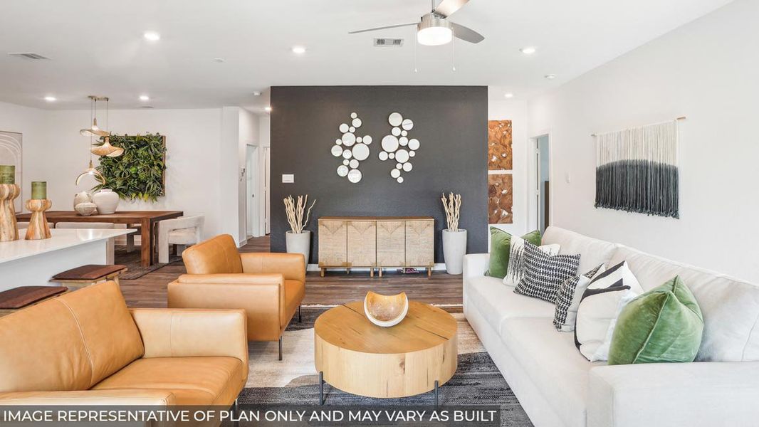 Furnished interior view inside a new home in Porters Mill, New Caney (Image 5).