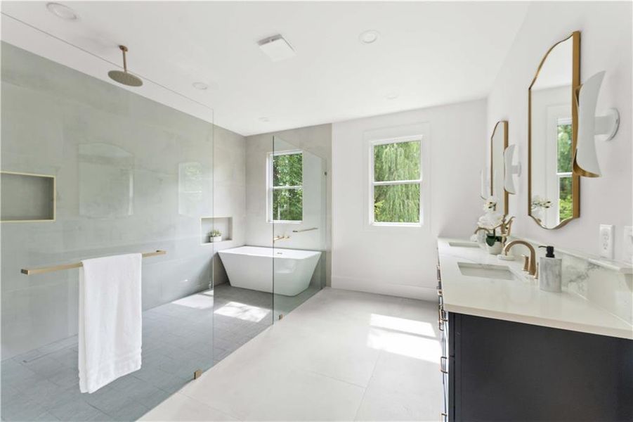 Furnished interior view inside a new home in , Atlanta (Image 29).