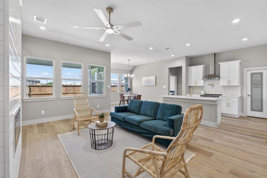 Furnished interior view inside a new home in , Mansfield (Image 10). Furnished interior view inside a new home in , Mansfield (Image 10).
