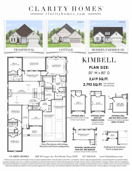 2D floor plan layout for the Kimbell by Clarity Homes in The Bluffs At Parks Of Aledo, Aledo, TX (Image 1). 2D floor plan layout for the Kimbell by Clarity Homes in The Bluffs At Parks Of Aledo, Aledo, TX (Image 1).
