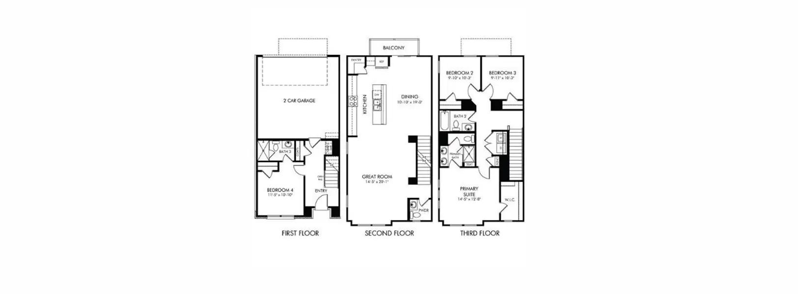 2D floor plan layout of this home in , Fort Mill, SC (Image 2). 2D floor plan layout of this home in , Fort Mill, SC (Image 2).