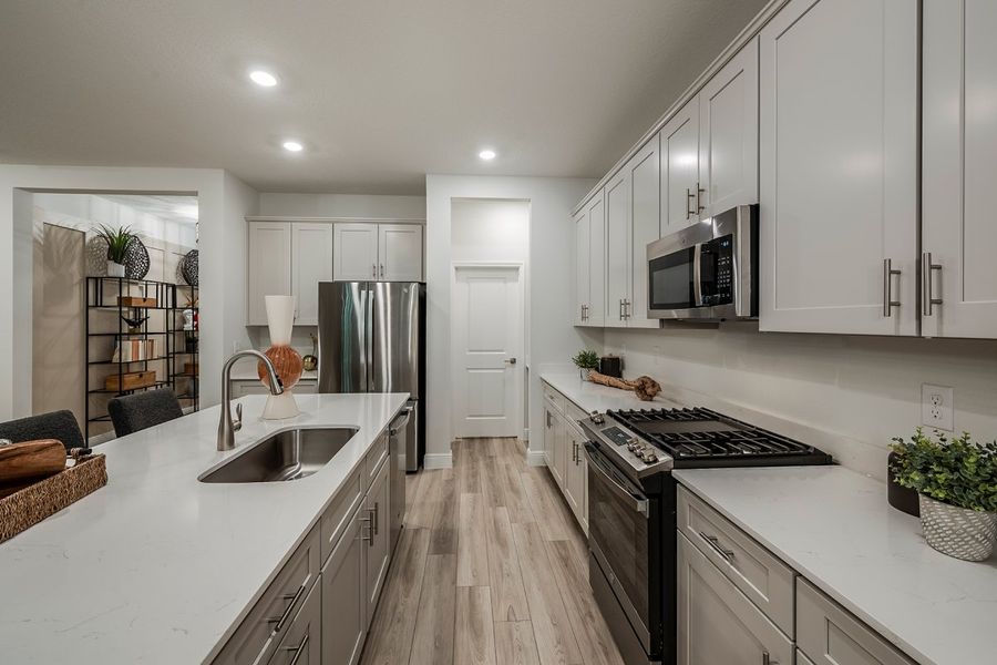 Representative furnished interior of a home built from the Coquina by Casa Fresca Homes in Mirada, San Antonio (Image 7).