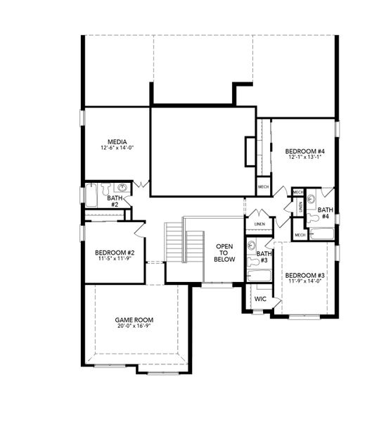 2D floor plan layout of this home in Timberbrook, Justin, TX (Image 3). 2D floor plan layout of this home in Timberbrook, Justin, TX (Image 3).