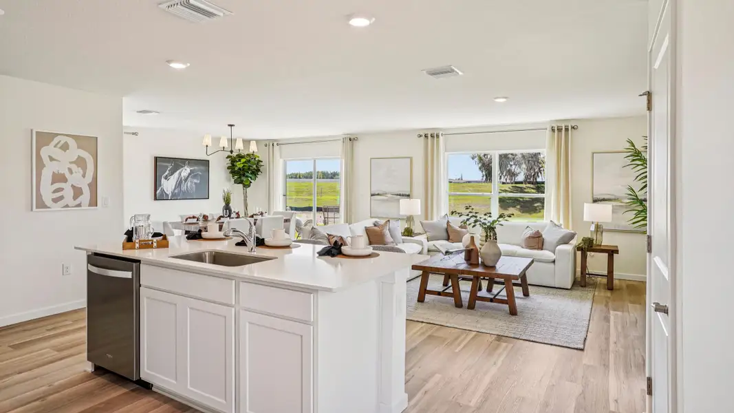 Representative furnished interior of a home built from the Elston by D.R. Horton in Tartan Farms at Winding Oaks, Ocala (Image 5).