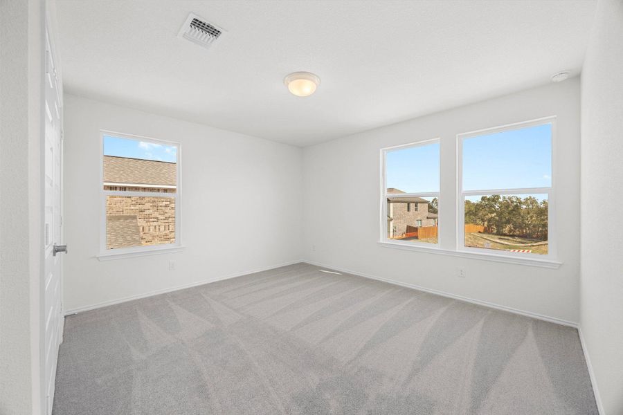 Spacious, unfurnished interior of a new home in Salerno - Heritage Collection, Round Rock (Image 14). Spacious, unfurnished interior of a new home in Salerno - Heritage Collection, Round Rock (Image 14).