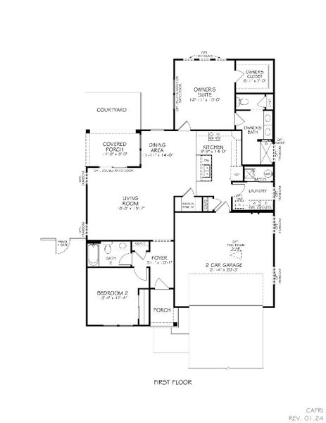 2D floor plan layout of this home in Courtyards by Carrell, Ocean Isle Beach, NC (Image 19). 2D floor plan layout of this home in Courtyards by Carrell, Ocean Isle Beach, NC (Image 19).