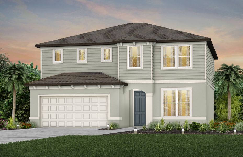 Representative exterior photo of a completed home built from the Tilden by Pulte Homes in Riversong, Parrish, FL (Image 17). Representative exterior photo of a completed home built from the Tilden by Pulte Homes in Riversong, Parrish, FL (Image 17).