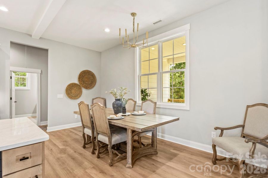 Furnished interior view inside a new home in , Clover (Image 10).