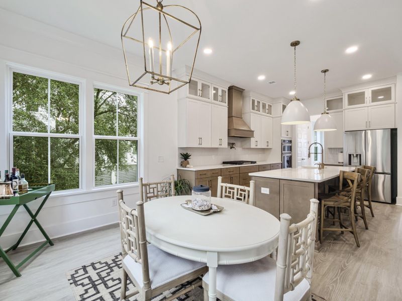 Furnished interior view inside a new home in Overlook at Copahee Sound, Awendaw (Image 46).
