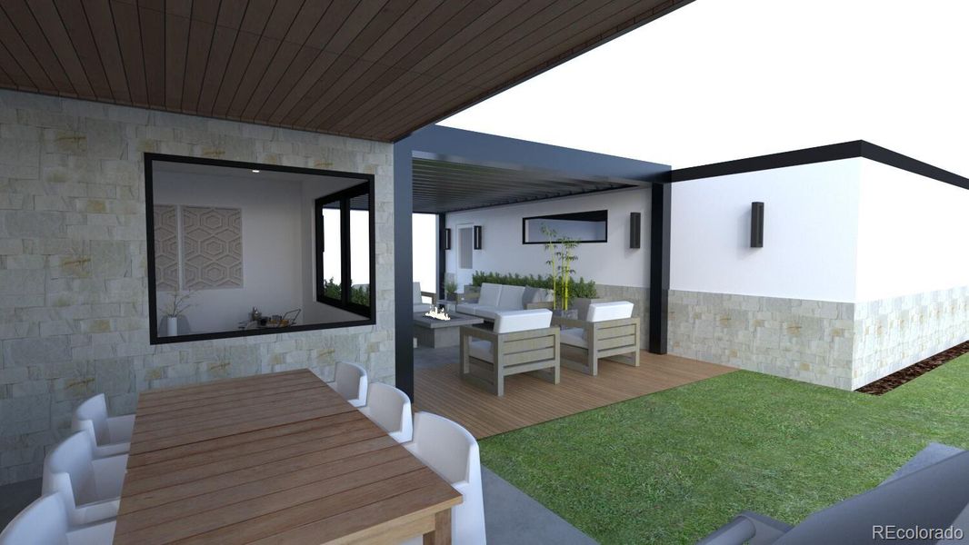 Custom trellis in being built for the home