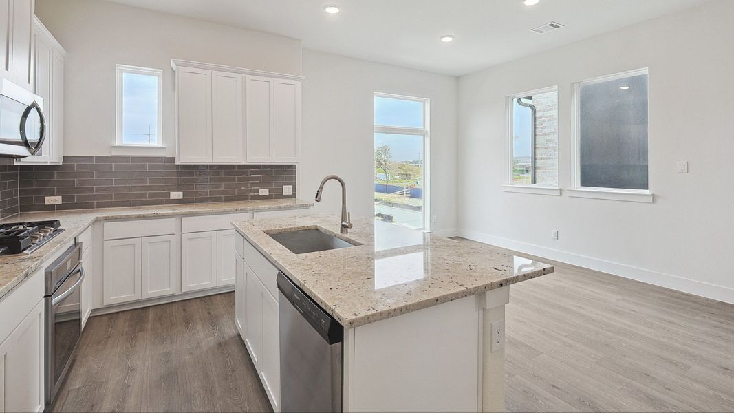 Representative furnished interior of a home built from the Reese by DRB Homes in Collin Creek, Plano (Image 17).