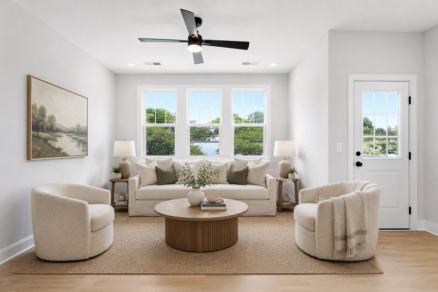 Representative furnished interior of a home built from the The Lofton by RobuckHomes in Downtown Wilmington Collective, Wilmington (Image 9).