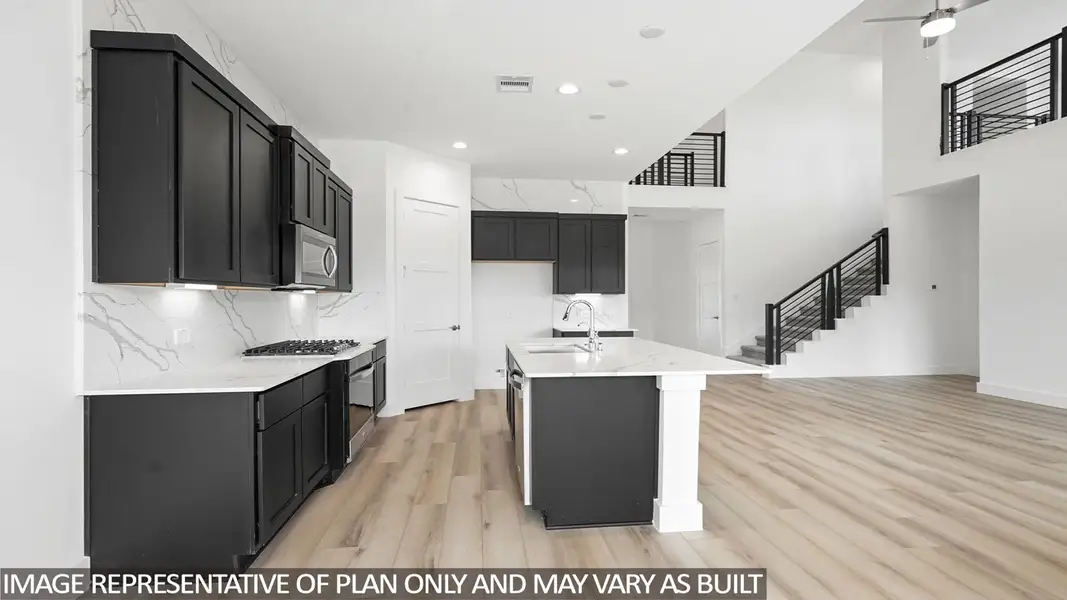 Furnished interior view inside a new home in Hills of Westlake, Conroe (Image 5).