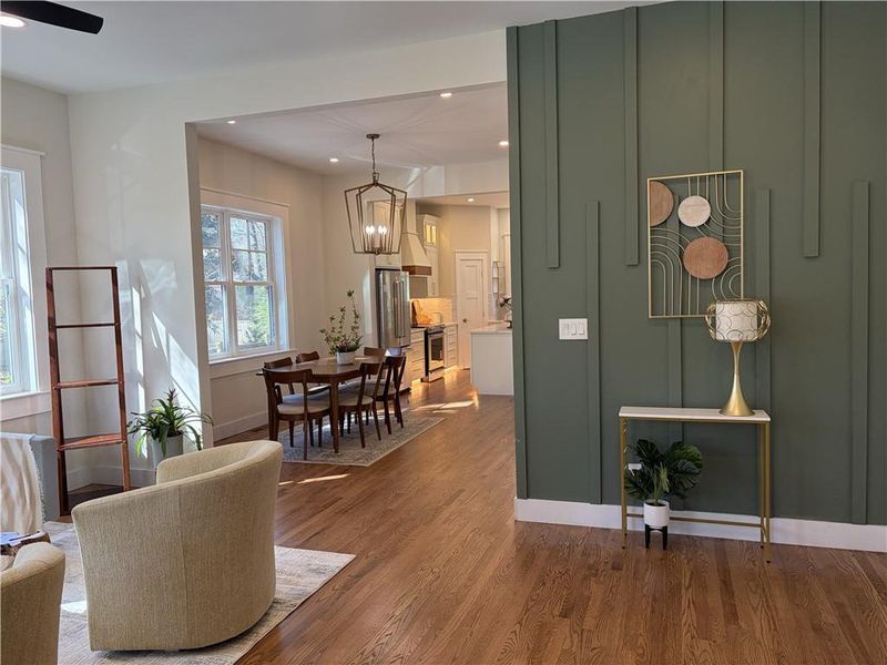 Furnished interior view inside a new home in , Pine Lake (Image 6).