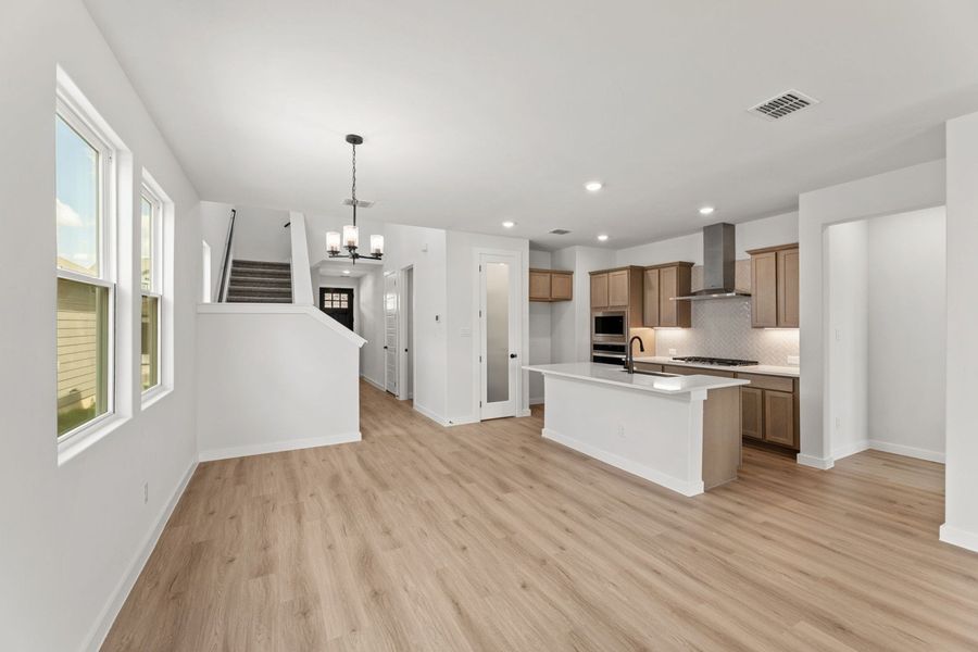 Furnished interior view inside a new home in Veranda Designer, San Antonio (Image 9).