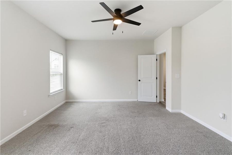 Spacious, unfurnished interior of a new home in Lake Preserve at Jackson Trail, Jefferson (Image 26). Spacious, unfurnished interior of a new home in Lake Preserve at Jackson Trail, Jefferson (Image 26).