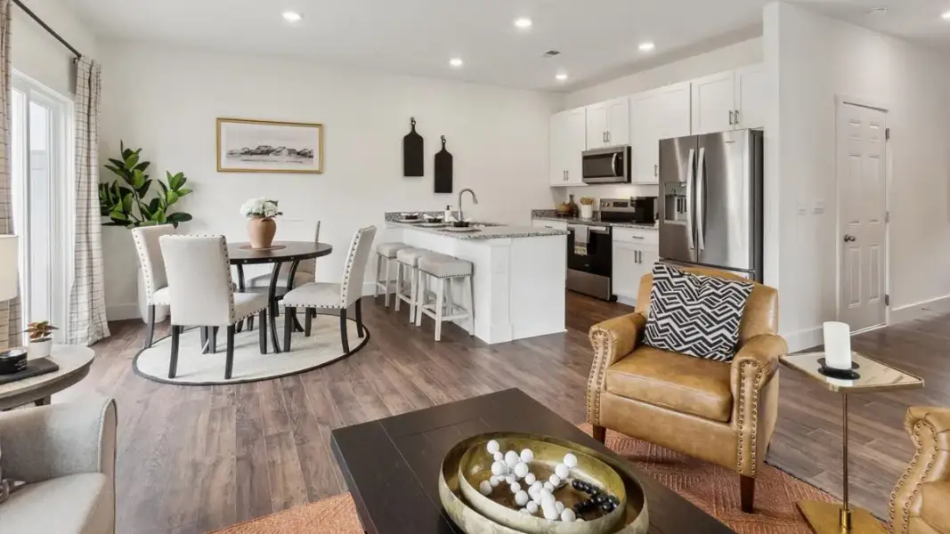 Representative furnished interior of a home built from the Altamont Townhome by D.R. Horton in Oak Vista, Knoxville (Image 5).