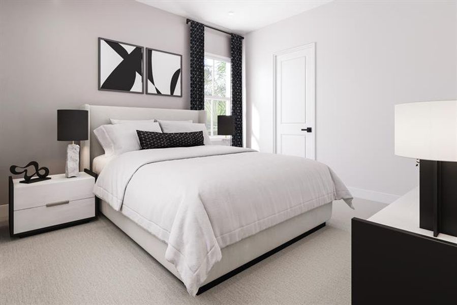 Representative furnished interior of a home built from the Laguna by Ryan Homes in Lake Mattie Preserve Estates, Auburndale (Image 7).