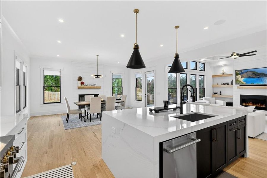 Furnished interior view inside a new home in , Marietta (Image 7).