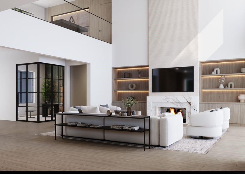 Furnished interior view inside a new home in , Spring (Image 16).