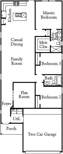 2D floor plan layout for the Hill by Coventry Homes in Westridge Cove 40', Conroe, TX (Image 3). 2D floor plan layout for the Hill by Coventry Homes in Westridge Cove 40', Conroe, TX (Image 3).