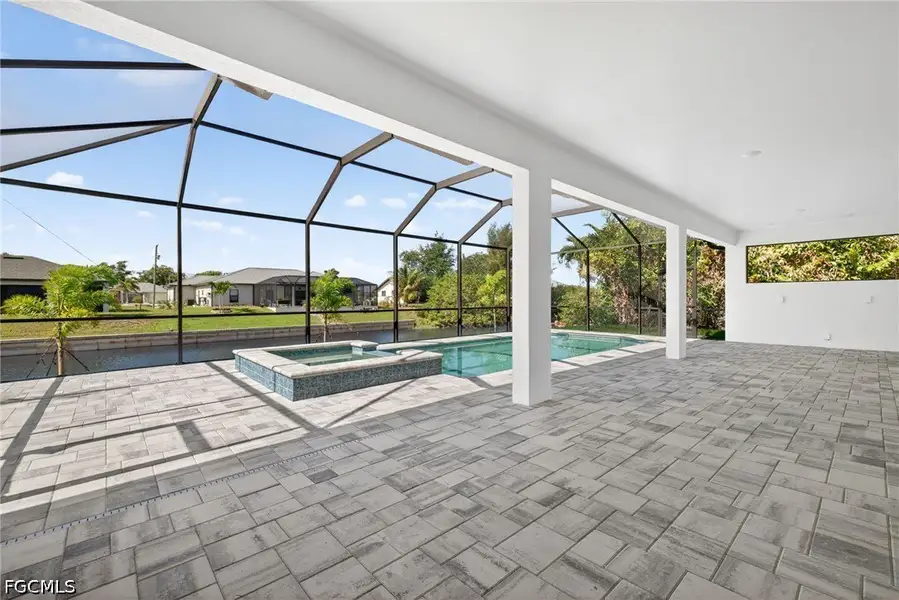 Exterior details and patio area of a home in Cape Coral, Cape Coral (Image 2). Exterior details and patio area of a home in Cape Coral, Cape Coral (Image 2).