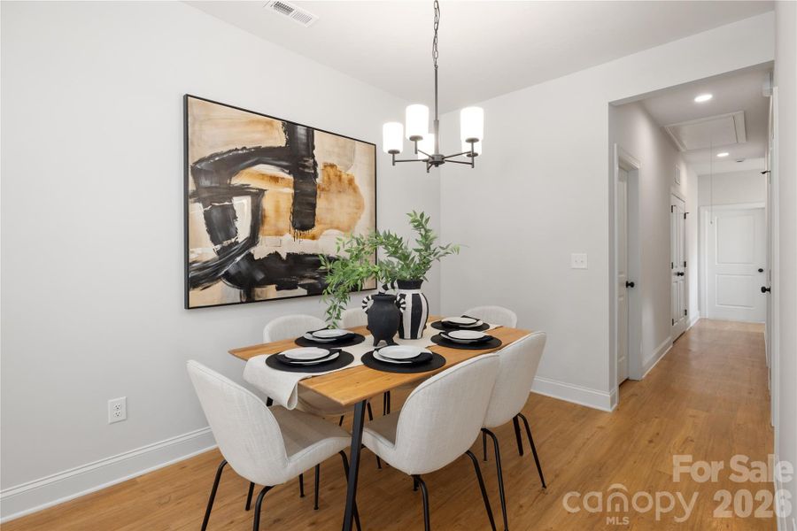 Furnished interior view inside a new home in , Charlotte (Image 11).