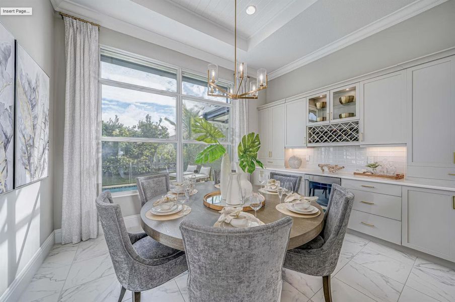 Furnished interior view inside a new home in Tesoro Club, Port St. Lucie (Image 7).