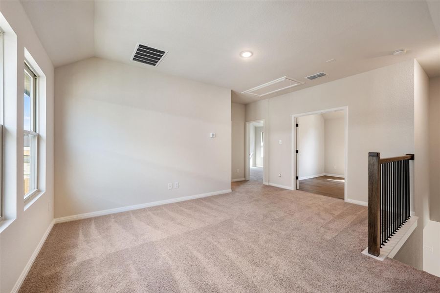 Spacious, unfurnished interior of a new home in The Homestead at Lariat, Liberty Hill (Image 6). Spacious, unfurnished interior of a new home in The Homestead at Lariat, Liberty Hill (Image 6).