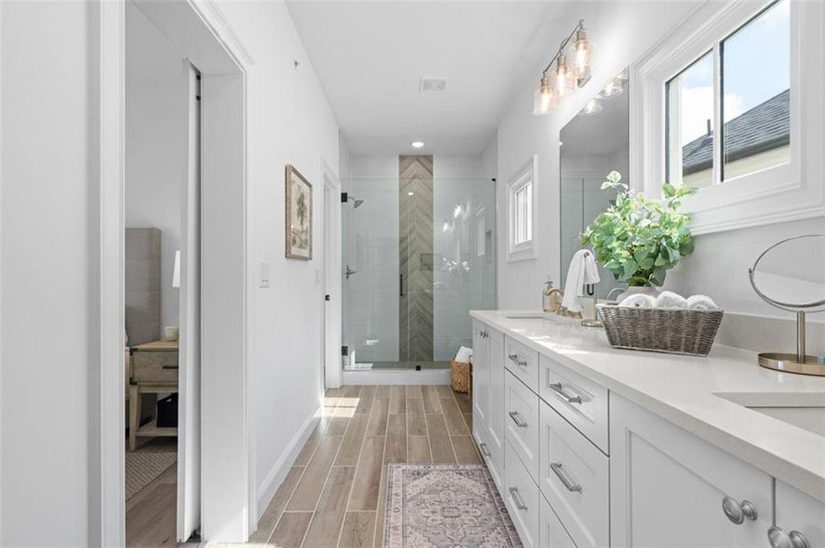 Furnished interior view inside a new home in Foxhall Residences, Douglasville GA, Douglasville (Image 15).