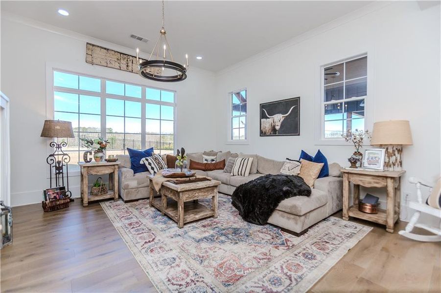 Furnished interior view inside a new home in , Dacula (Image 46).