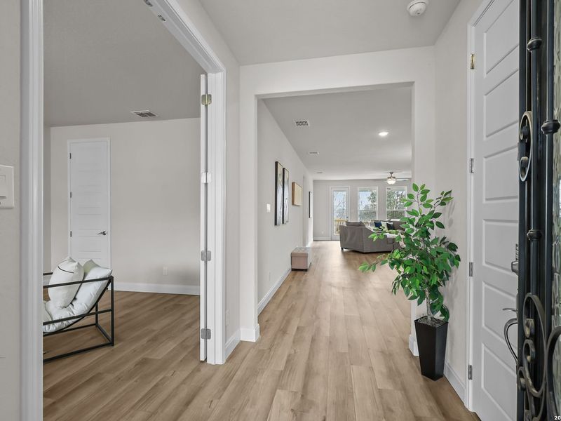 Furnished interior view inside a new home in Ladera, San Antonio (Image 5).