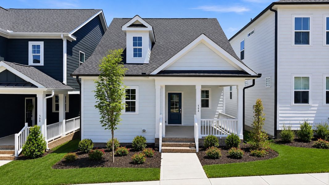 Representative exterior photo of a completed home built from the Found a Dream by Garman Homes in Wendell Falls, Wendell, NC (Image 21).