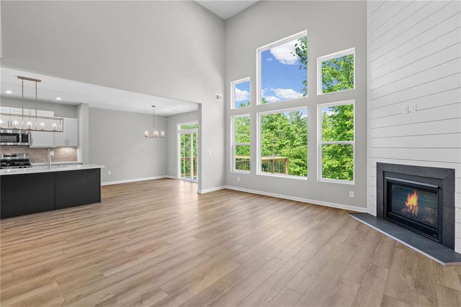 Spacious, unfurnished interior of a new home in The Reserve At Liberty Park, Braselton (Image 35). Spacious, unfurnished interior of a new home in The Reserve At Liberty Park, Braselton (Image 35).