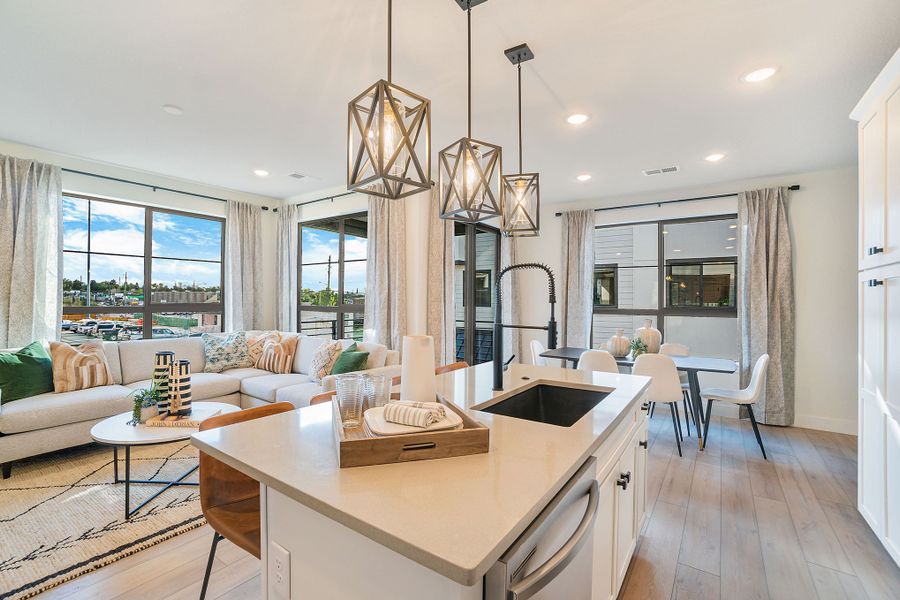 Representative furnished interior of a home built from the Baxter by Lokal Homes in The Vistas at West Mesa, Colorado Springs (Image 12).