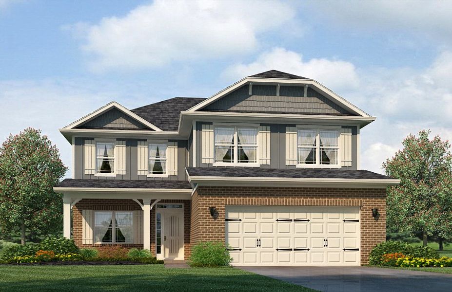 Representative exterior photo of a completed home built from the 2628 by Adams Homes in Longneedle, Rocky Mount, NC (Image 18). Representative exterior photo of a completed home built from the 2628 by Adams Homes in Longneedle, Rocky Mount, NC (Image 18).