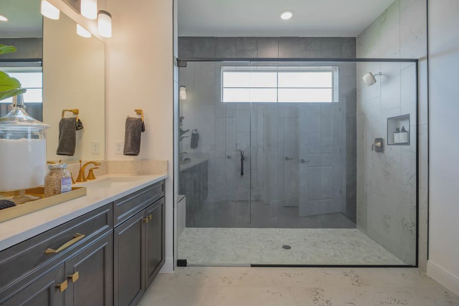Representative furnished interior of a home built from the Rosemary by Jones Homes USA in Havenfield at Crossprairie, St. Cloud (Image 4).