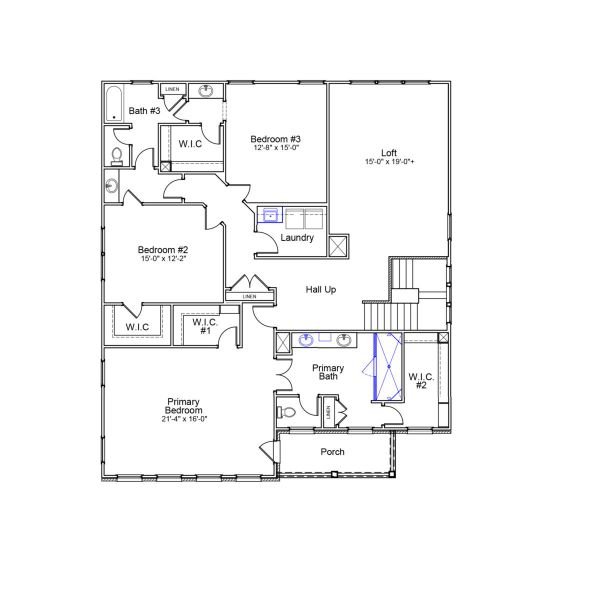 2D floor plan layout of this home in Lilah Grove, Summerfield, NC (Image 6). 2D floor plan layout of this home in Lilah Grove, Summerfield, NC (Image 6).