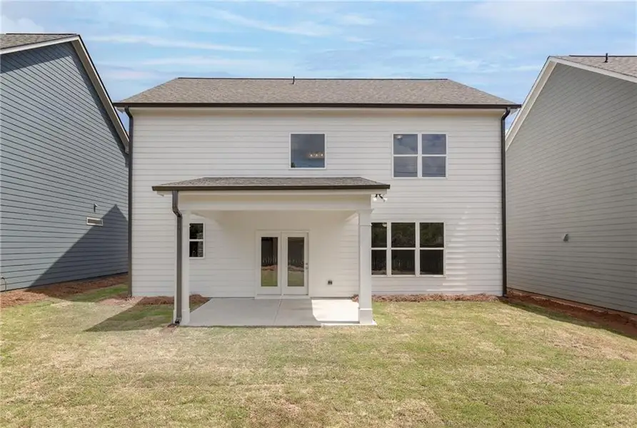 Exterior details and patio area of a home in , Buford (Image 3).