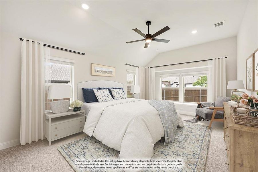 Furnished interior view inside a new home in Willow Wood, McKinney (Image 16). Furnished interior view inside a new home in Willow Wood, McKinney (Image 16).