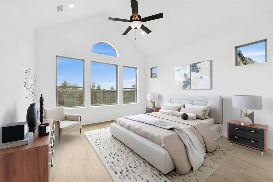 Furnished interior view inside a new home in South Pointe Cottage Series, Mansfield (Image 10). Furnished interior view inside a new home in South Pointe Cottage Series, Mansfield (Image 10).