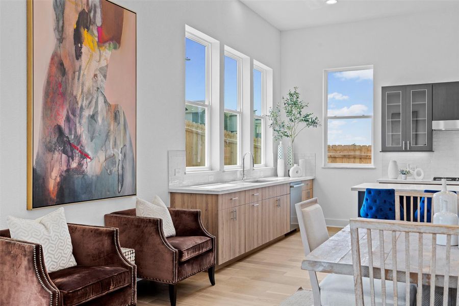Furnished interior view inside a new home in Agave, Austin (Image 3).